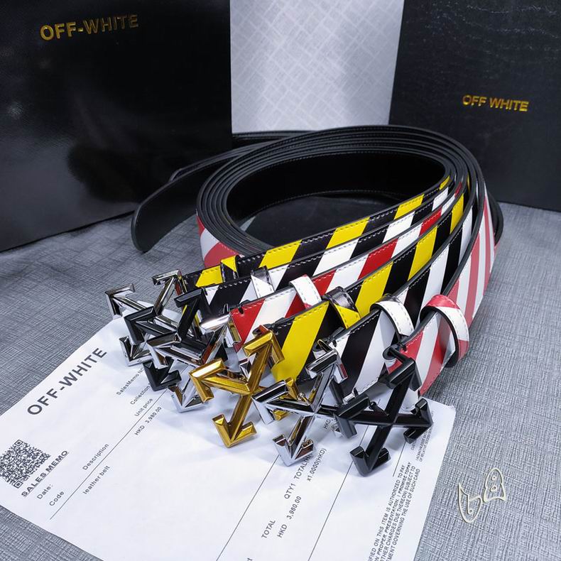 Off White belt 38mmX80-125cm lb082802